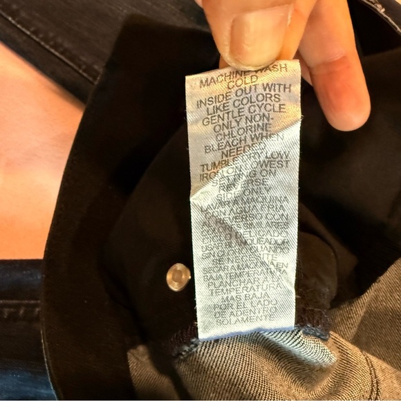 Democracy Dark Indigo Straight Leg Jeans size 6 coolmax material - Picture 7 of 11